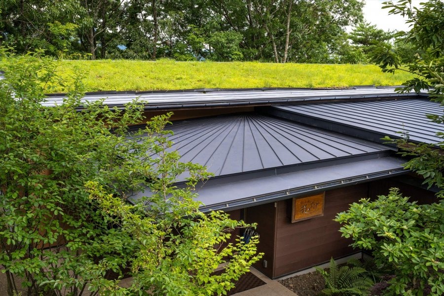 自然の力を利用したエコ「草屋根」