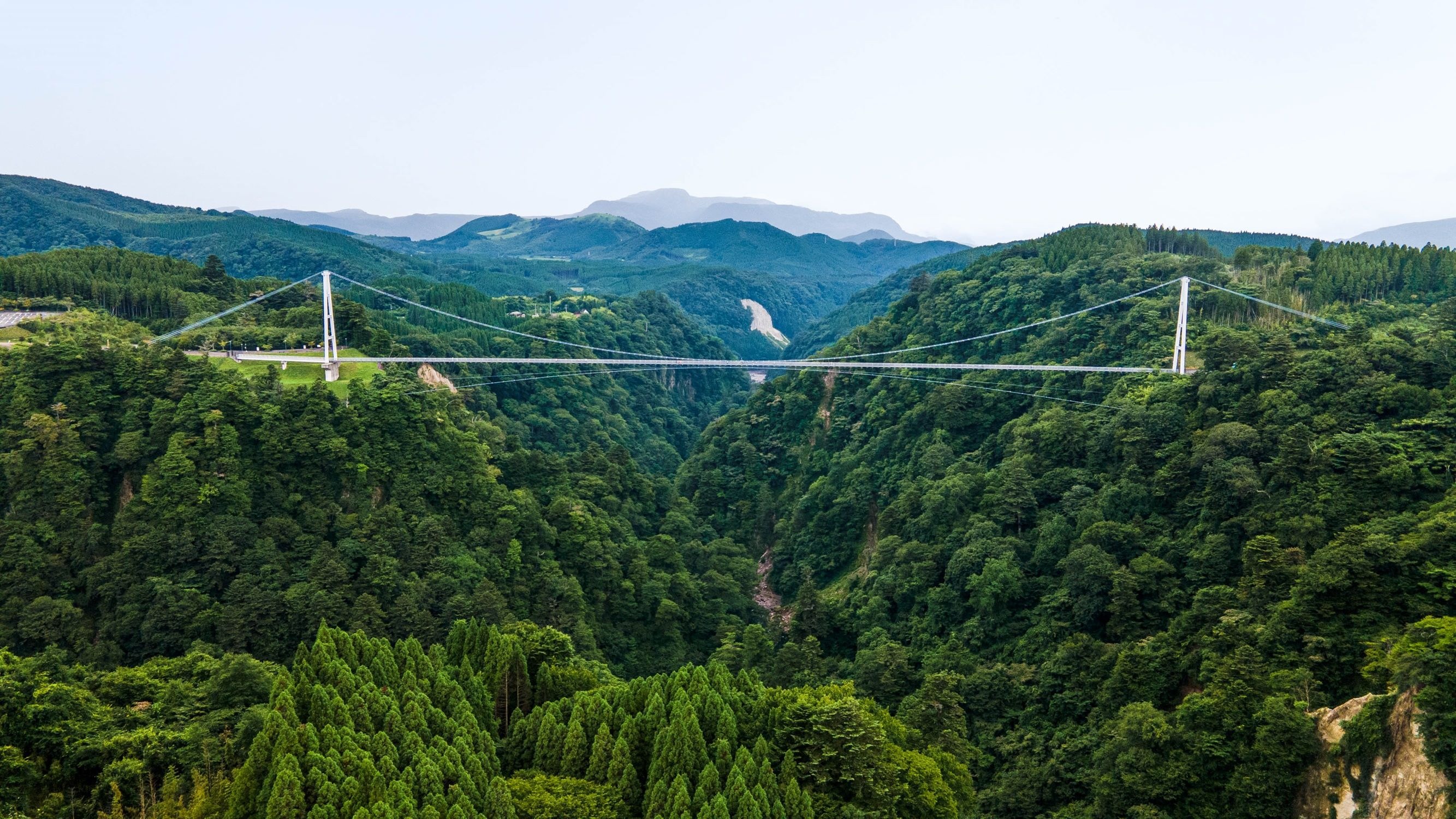九重夢大吊橋周辺の風景