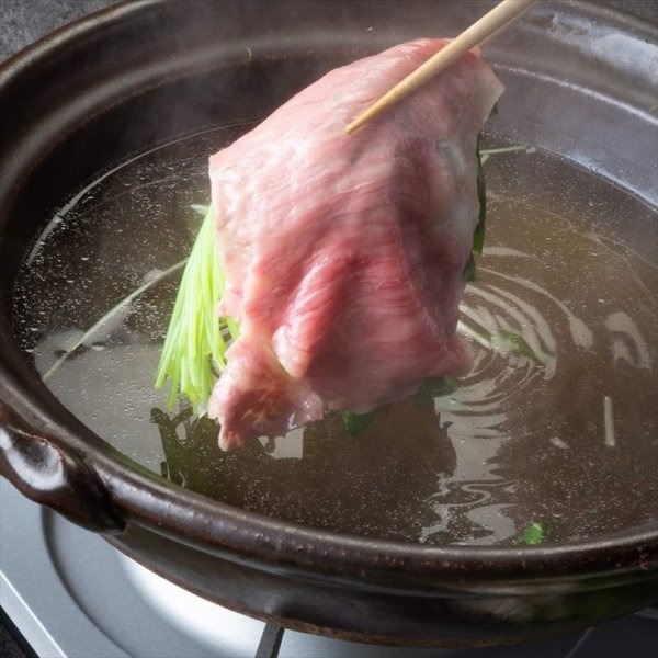 黒毛和牛のしゃぶしゃぶ